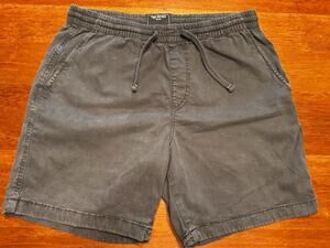 Todd Snyder Drawstring Shorts Cotton Solid Black Small